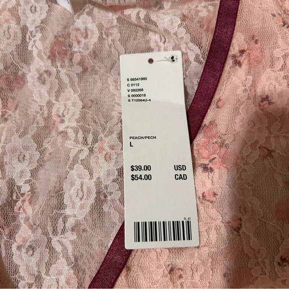 Floral Pink Fairy Lace Top with Purple Ribbon Trim baby tee by Kimchi Blue - Picture 5 of 6